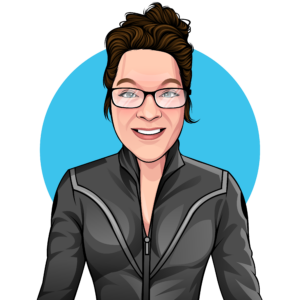 Becky Dolgener Caricature Fly Pages Digital Marketing Becky Dolgener, Strategic Account Lead, SEO and Content Strategist, avatar for Fly Pages Digital Marketing