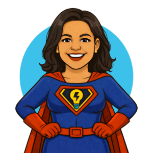 Susan Ross Susan Ross, Operations Manager, superhero avatar for Fly Pages Digital Marketing
